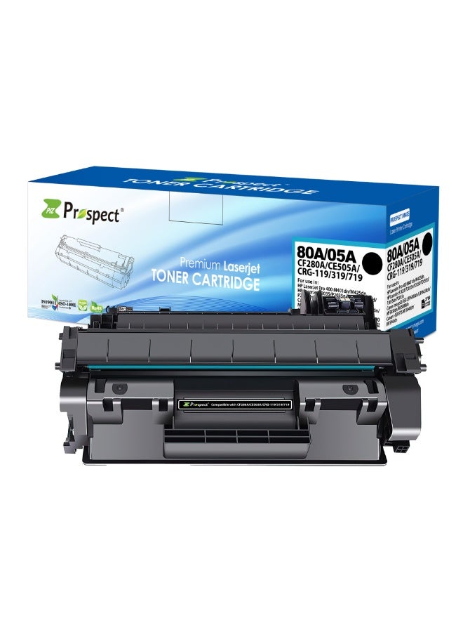 Prospect Black Toner Cartridge 05A CE505A 80A CF280A Compatible with HP Printers LaserJet Pro 400 M401dn M425dn P2035 P2035n P2050 P2055d P2055dn P2055x for Office Home Use - Image 1