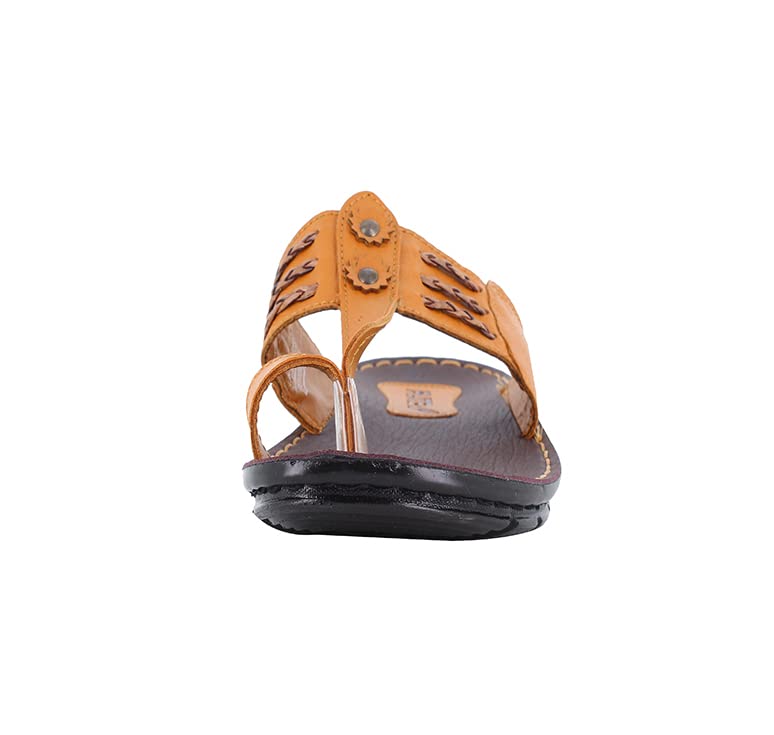 FLITE Slippers for Men/Kohlapuri Slippers for Men/Sandals For Men/Flip Flop For Men (Tan, numeric_7) - Image 2