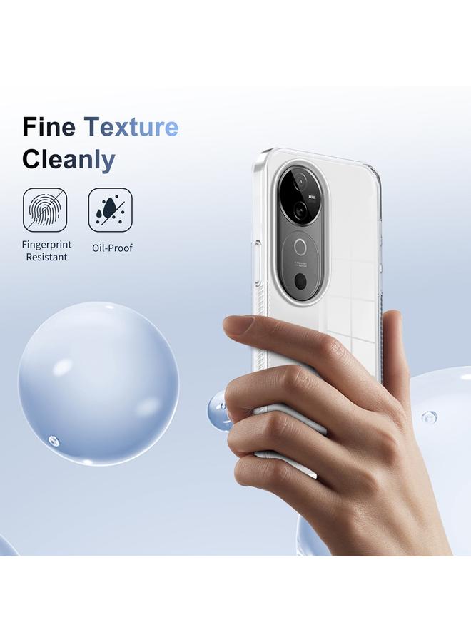 erorex Case For vivo V40 5G Anti-slip Clear Acrylic Hybrid TPU Phone Case - Image 5