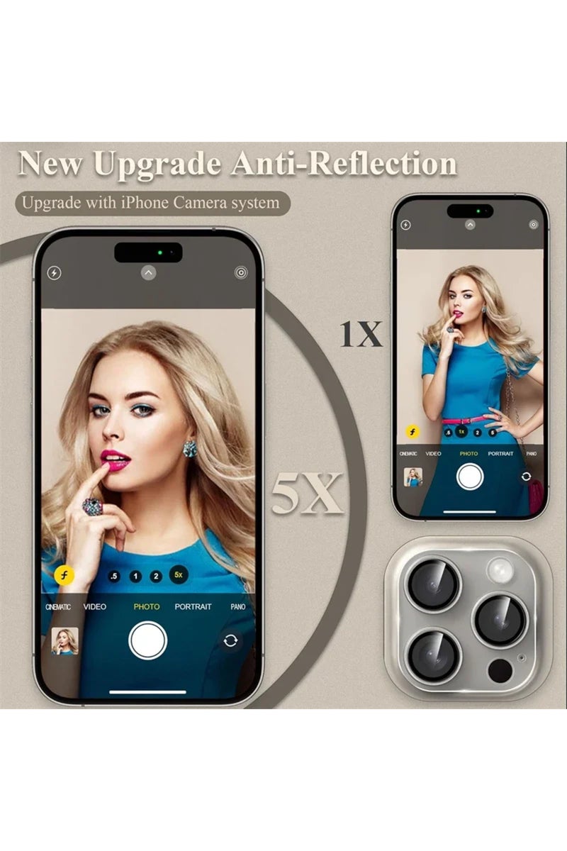 erorex For IPhone 13Pro Max Mobile Phone Camera Lens Protector for IPhone 17 Air 16 15 14 13 Pro Max 12 Min - Image 3