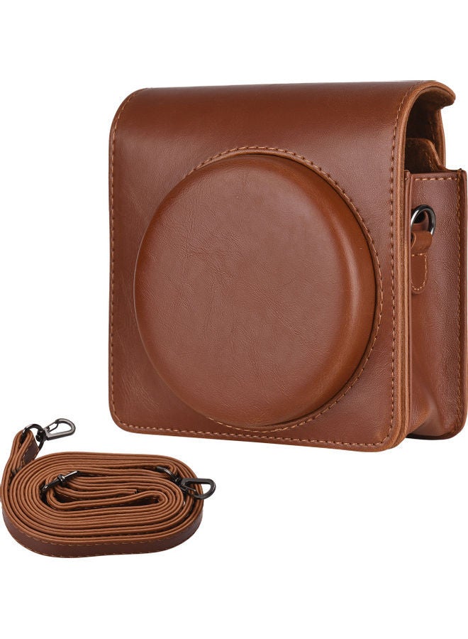 NIBEMINENT Portable Instant Camera Case Brown  - Image 1
