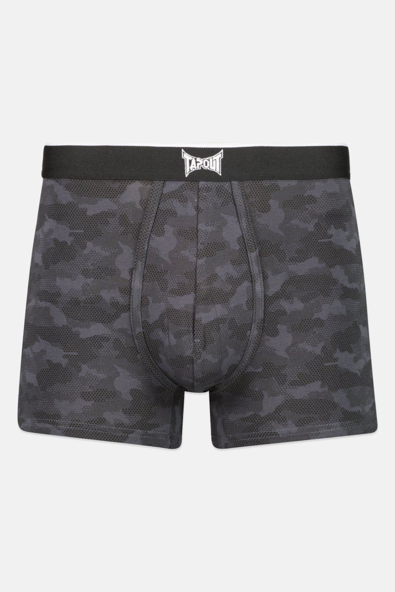 TapouT Men 3 Pieces Camouflage Boxer Briefs, Grey  - Image 4