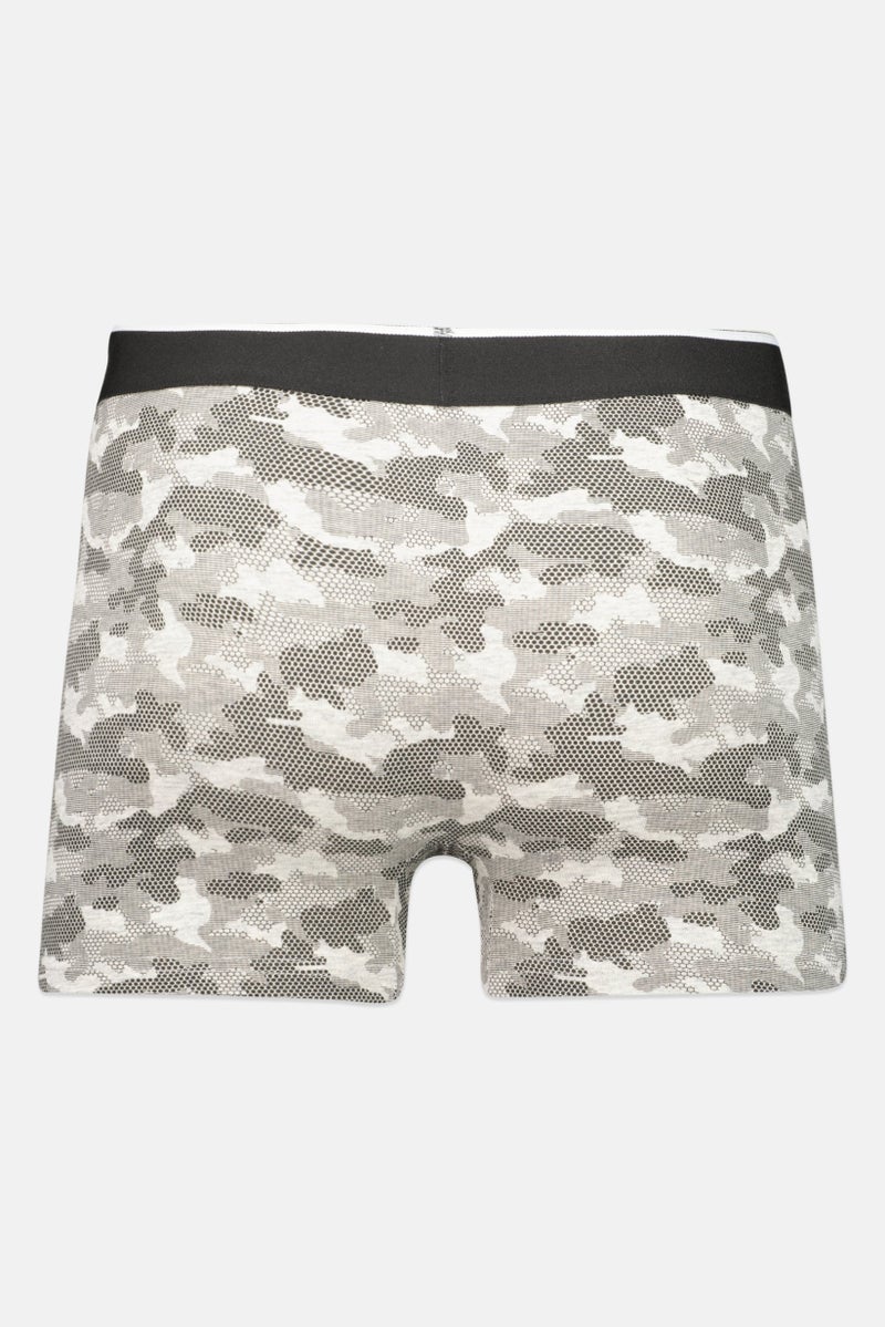 TapouT Men 3 Pieces Camouflage Boxer Briefs, Grey  - Image 3