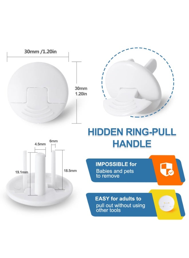 PRObebi Outlet Covers Baby Proofing White - 38 Pack Plug Covers for Electrical Outlets, Child Proof Socket Covers, Baby Safety Products for Home, Office, Easy Insatllation - Image 5