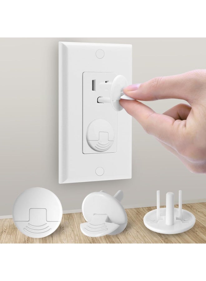 PRObebi Outlet Covers Baby Proofing White - 38 Pack Plug Covers for Electrical Outlets, Child Proof Socket Covers, Baby Safety Products for Home, Office, Easy Insatllation - Image 1