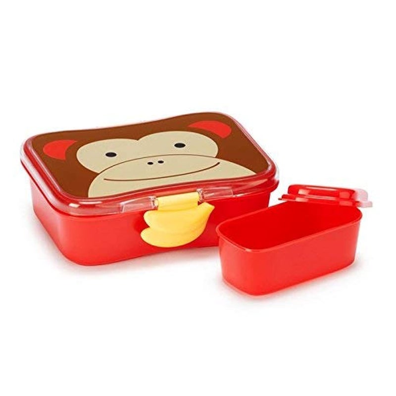 Skip Hop Zoo Lunch Kit Monkey (3 Years to 6 Years), Red, (SH9J648110) - Image 1