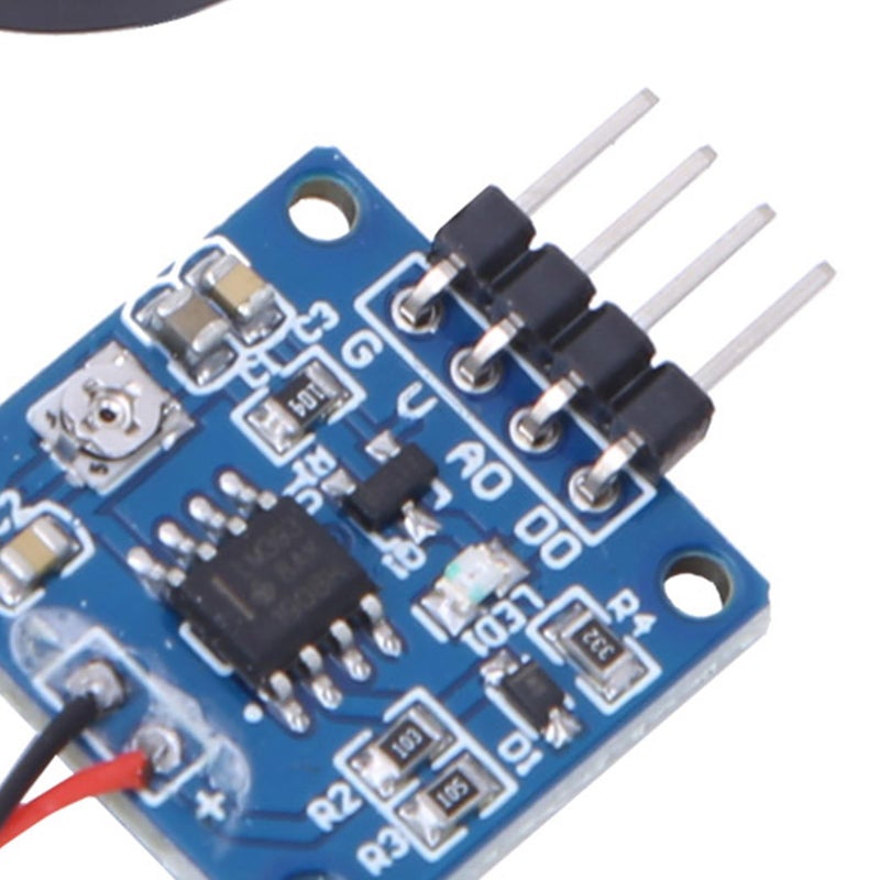 Walfront Vibration Switch Sensor Module, Piezoelectric Vibration Tapping Sensor Module Vibration Switch Module 5.0V AD/DO (1)  - Image 3