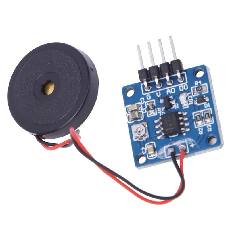Walfront Vibration Switch Sensor Module, Piezoelectric Vibration Tapping Sensor Module Vibration Switch Module 5.0V AD/DO (1)  - Image 4