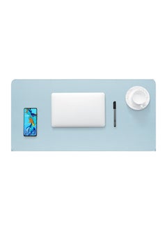 Oversized Solid Color Double-sided Leather Mouse Pad Custom Computer Office Desk Pad Advertising Leather Calendar Mouse Pad Desk Pad-Color:Custom Size Sewing-Pattern:Cork + Jelly Blue (no Car Line)