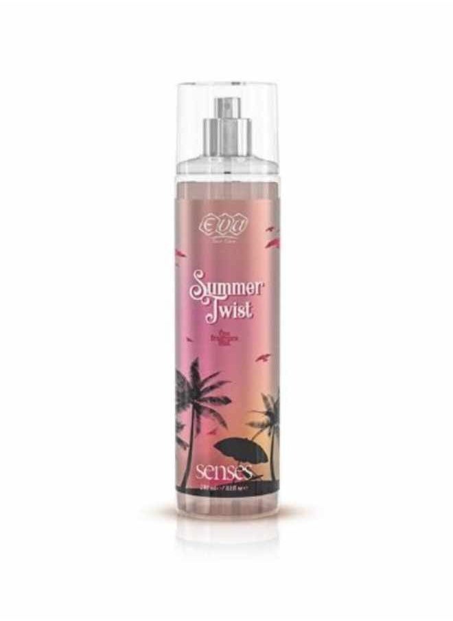 Skin Care Senses Moisturizing Shower Cream Summer Twist 250 Ml + Skin Care Senses Body Splash Summer Twist 240 Ml