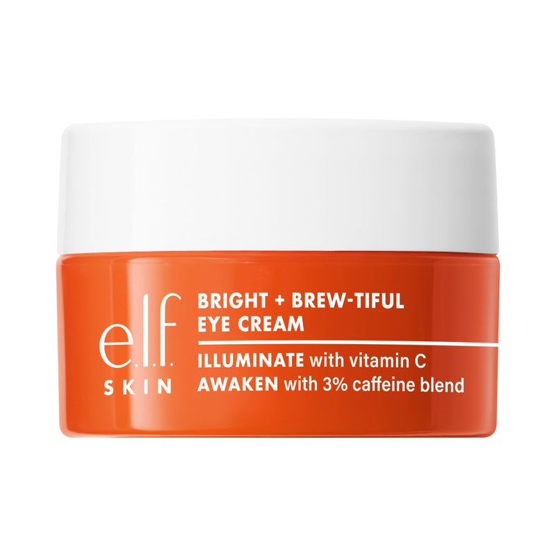 elf e.l.f. SKIN Bright + Brew-tiful Eye Cream, Helps Brighten Appearance Of Undereye Dark Circles & Repair Puffiness, Vegan & Cruelty-Free - Image 1