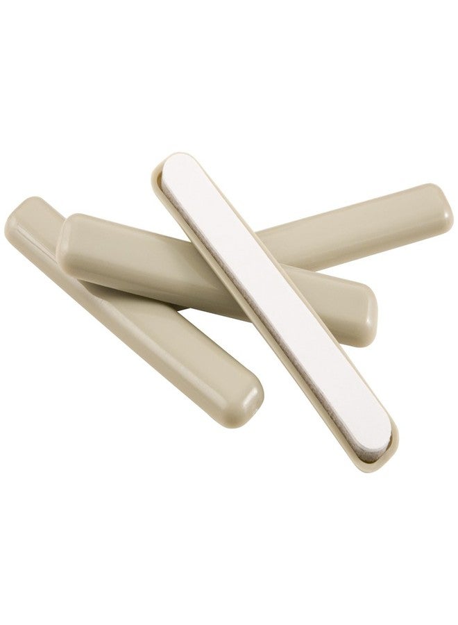 SUPER SLIDERS منزلقات أثاث ذاتية اللصق من سوبر سلايدرز، مقاس 1/2 × 4 بوصة، مناسبة للسجاد أو الأسطح الصلبة المتينة، لون بيج، عبوة من 4 قطع (4700595N) - Image 3