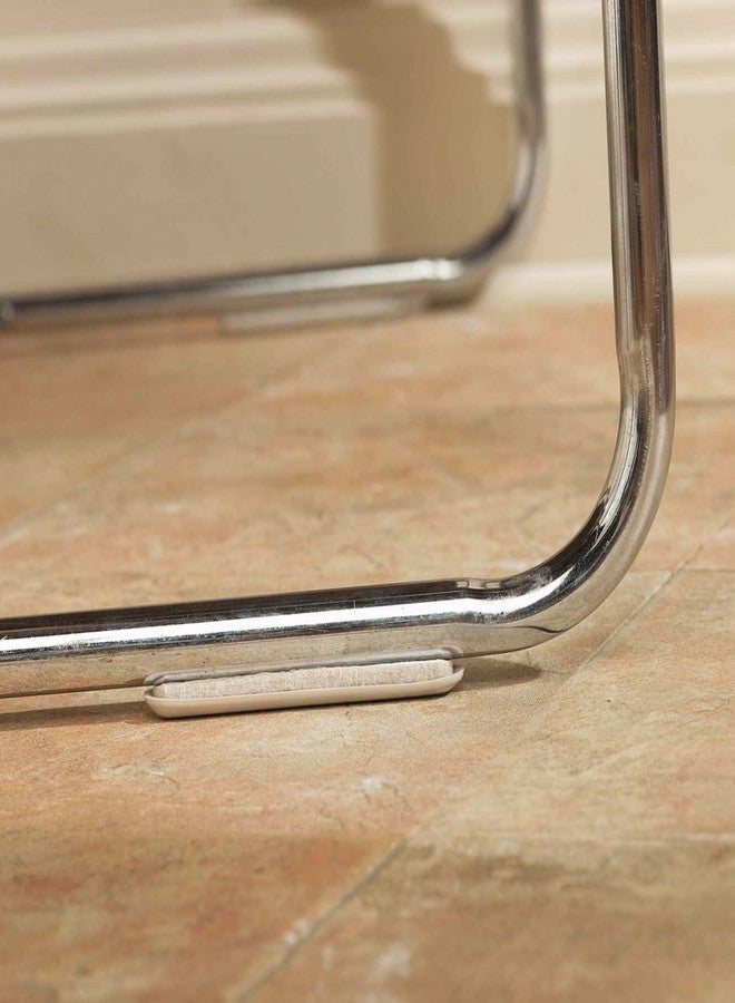 SUPER SLIDERS منزلقات أثاث ذاتية اللصق من سوبر سلايدرز، مقاس 1/2 × 4 بوصة، مناسبة للسجاد أو الأسطح الصلبة المتينة، لون بيج، عبوة من 4 قطع (4700595N) - Image 5