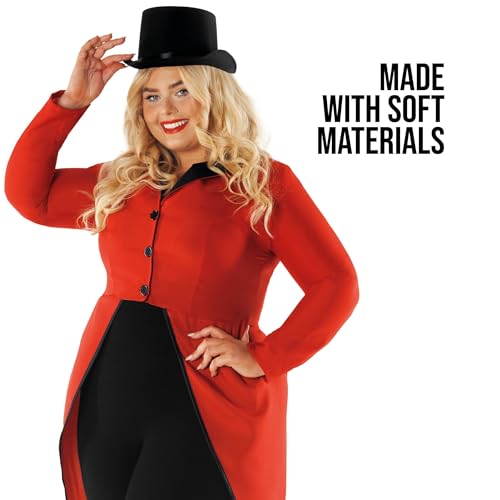 fun shack Red Ringmaster Jacket, Women's Plus Size Costume, X-Large, Circus Theme - Image 3