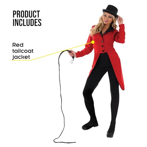 fun shack Red Ringmaster Jacket, Women's Plus Size Costume, X-Large, Circus Theme - Image 2