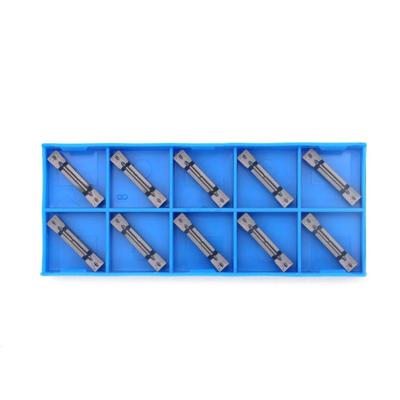 FomaSP MGMN400-M Carbide Grooving Inserts for MGEHR/L and MGIVR/L Grooving Cut-Off Tool Holder, Installed with KOLORY, PVD Coating, 10pcs - Image 4