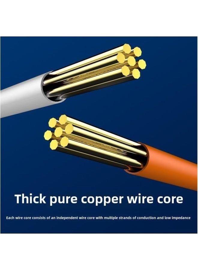 Super Six Kinds Of Network Cable Speed Cat6 Home Router Computer Broadband 0.3 Meters -15 Jumper-Color:Orange-Line Length:3 M  - Image 4