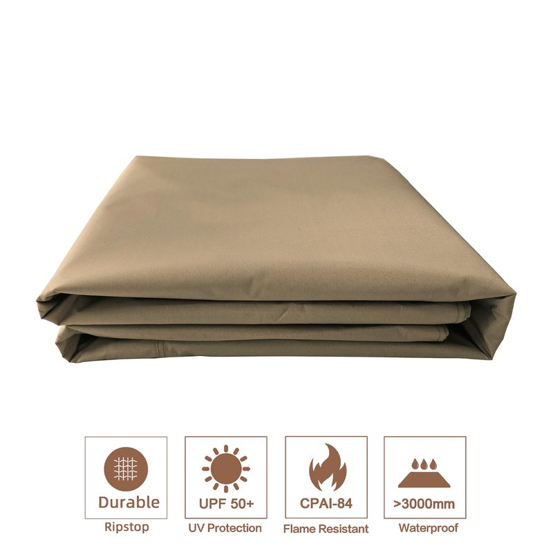 SCOCANOPY Replacement roof Compatible with Target Madaga Gazebo Model L-GZ136PST,(Tan) - Image 5