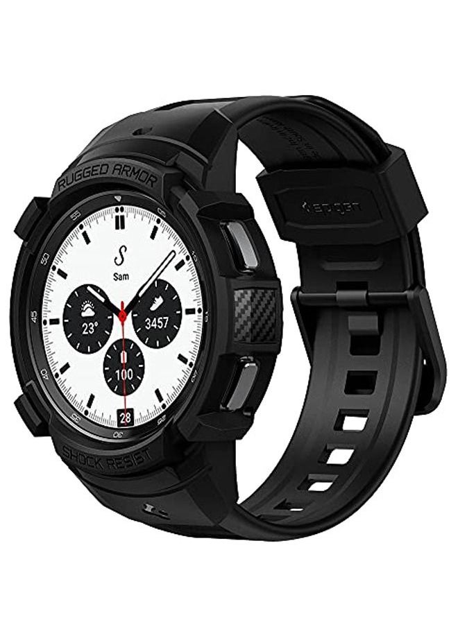 Spigen - Rugged Armor PRO Case with Band for Samsung Galaxy Watch 4 Classic 42mm - Image 1