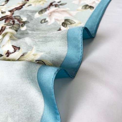 FONYVE Silk Scarfs for Women Lightweight, Fashion Head Scarf, Satin Hair Wrap for Sleeping 27.5 × 27.5 inches - Image 3
