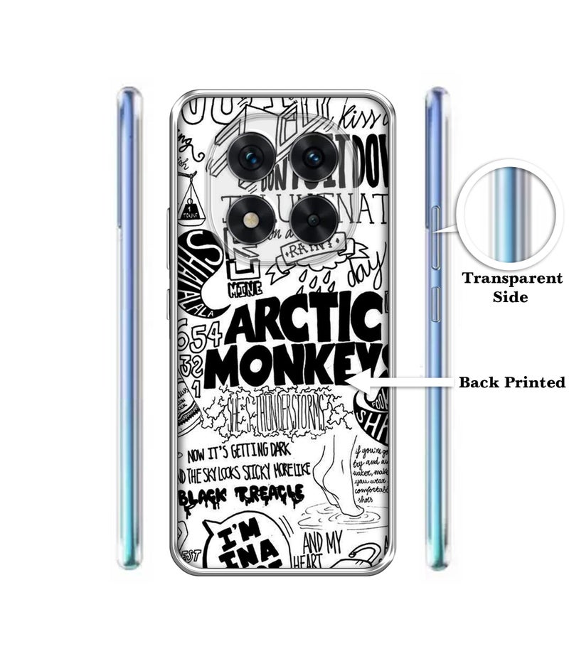 Casotec Arctic Monkeys Pattern Design Printed Silicon Soft TPU Back Case Cover for Mi Redmi Note 14 Pro 5G / 14 Pro 4G / Poco X7 5G - Image 2