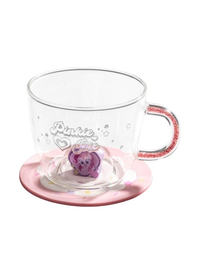 Miniso MINISO My Little Pony Collection Glass Mug & Coaster 400mL – Enchanting Drinkware Set for Fans 