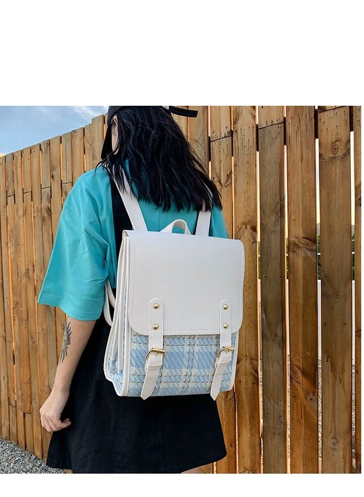 Women's Bag, School Bag, Sweet Academy Style, Simple and Fashionable College Students, Foreign Style, Korean Version, Backpack School Supplies for Boys Girls Teens  - Image 1