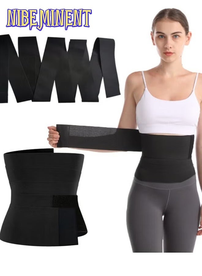 NIBEMINENT Women's Waist Trainer Velcro Elastic Wrap Corset Plus Size Trainer Corset Tummy Control Slimming Abdominal Shaper Workout Waist Trimmer Suitable for Gym Exercise Body Shaping Waist Trimmer Belt - Image 1