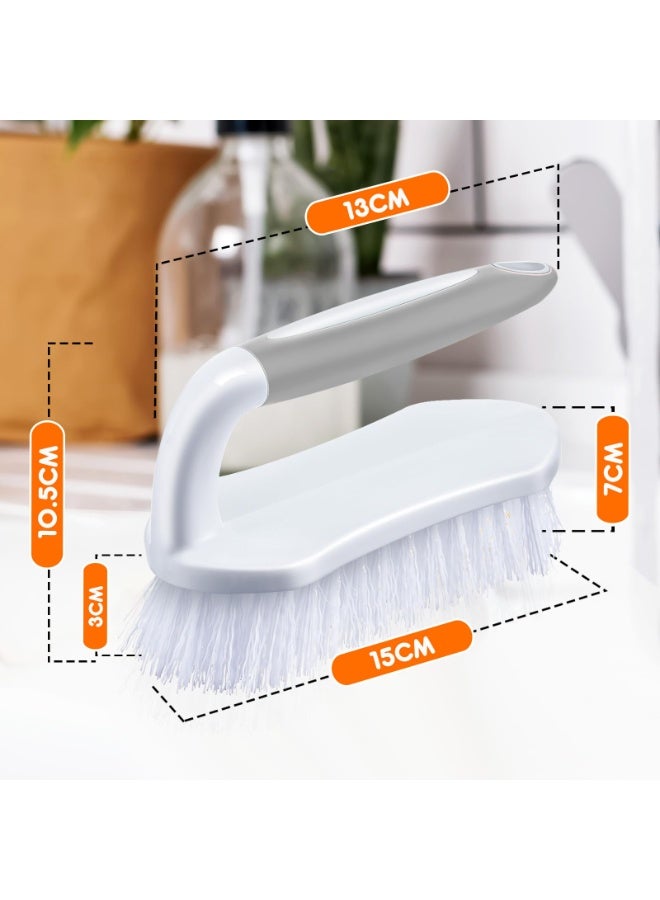 DOUGEI Scrub Brush, Heavy-Duty Scrub Brushes for Cleaning with Stiff Bristles Cleaning Brush for Shower, Bathroom, Carpet, Kitchen and Bathtub Scrubber - Image 2