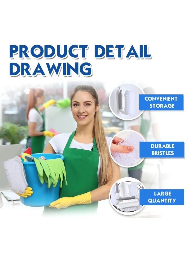 DOUGEI Scrub Brush, Heavy-Duty Scrub Brushes for Cleaning with Stiff Bristles Cleaning Brush for Shower, Bathroom, Carpet, Kitchen and Bathtub Scrubber - Image 4