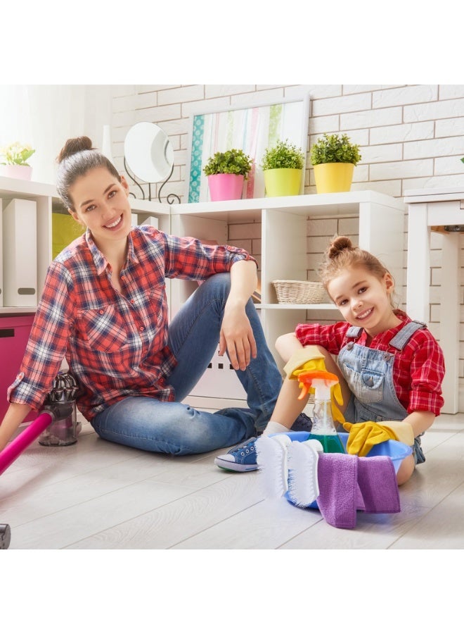 DOUGEI Scrub Brush, Heavy-Duty Scrub Brushes for Cleaning with Stiff Bristles Cleaning Brush for Shower, Bathroom, Carpet, Kitchen and Bathtub Scrubber - Image 5