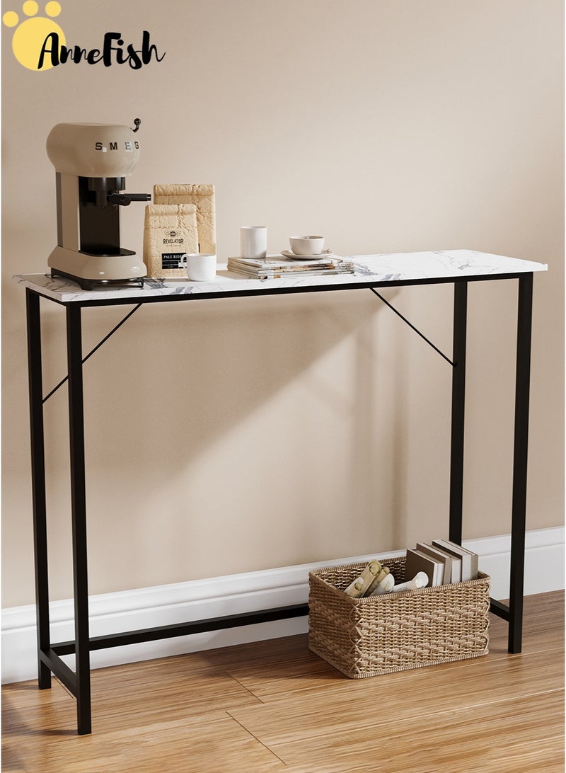 AnneFish 2PCS 100*30*80cm Console Table for Entryway Modern Home Sofa Coffee Table Entrance Table Dining Room Kitchen Bar Display Table for Hallway Living Room Bedroom - Image 5