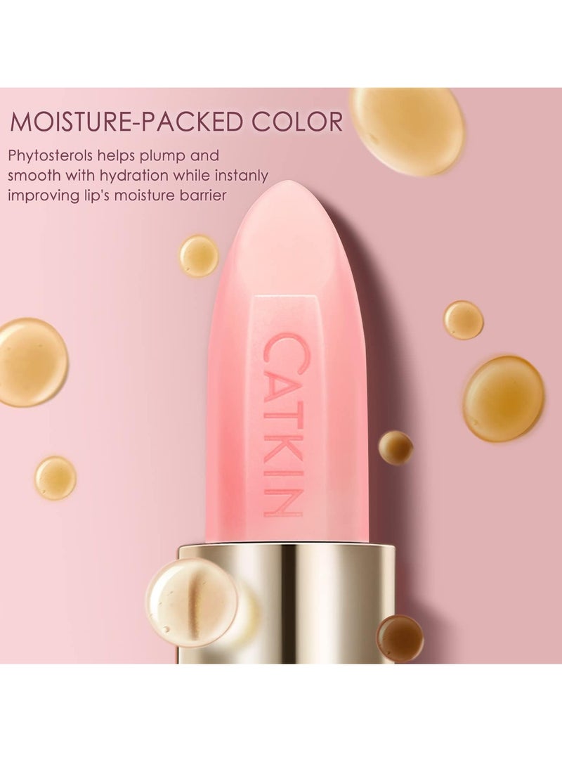CATKIN Moonlight Lip Balms for Lip Skin Care and Lip Treatment Natural with Vitamin E for 6h Moisture Care Color Change Lip Balm 3 3g C01 Luna - Image 2