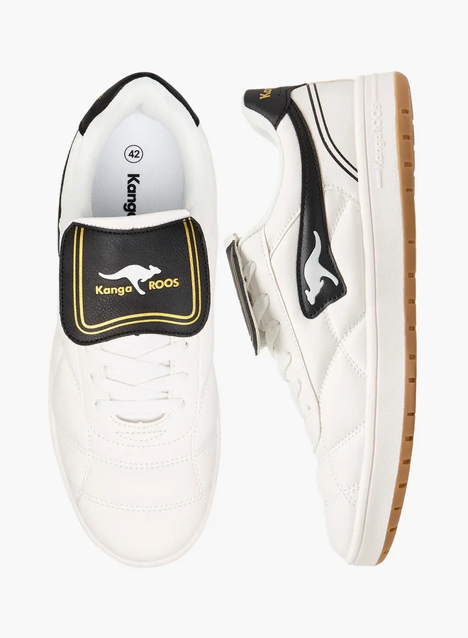 كانغاروس Men's Stitch Detail Lace-Up Closure Sports Shoes
