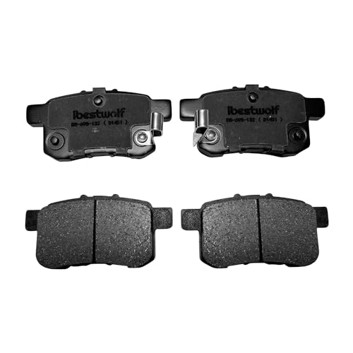IBESTWOLF Front and Rear Ceramic Brake Pads for 2013 2014 2015 2016 2017 Honda Accord, Disc Brake Pad Replacement P-1451 P-1654 - Image 3