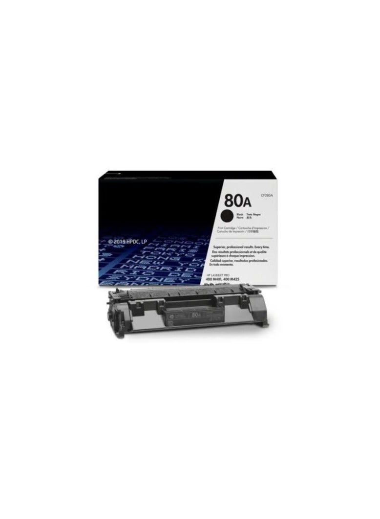 Compatible 80A Printer Toner Cartridge For HP LaserJet Pro M401 M425 BLACK - Image 1