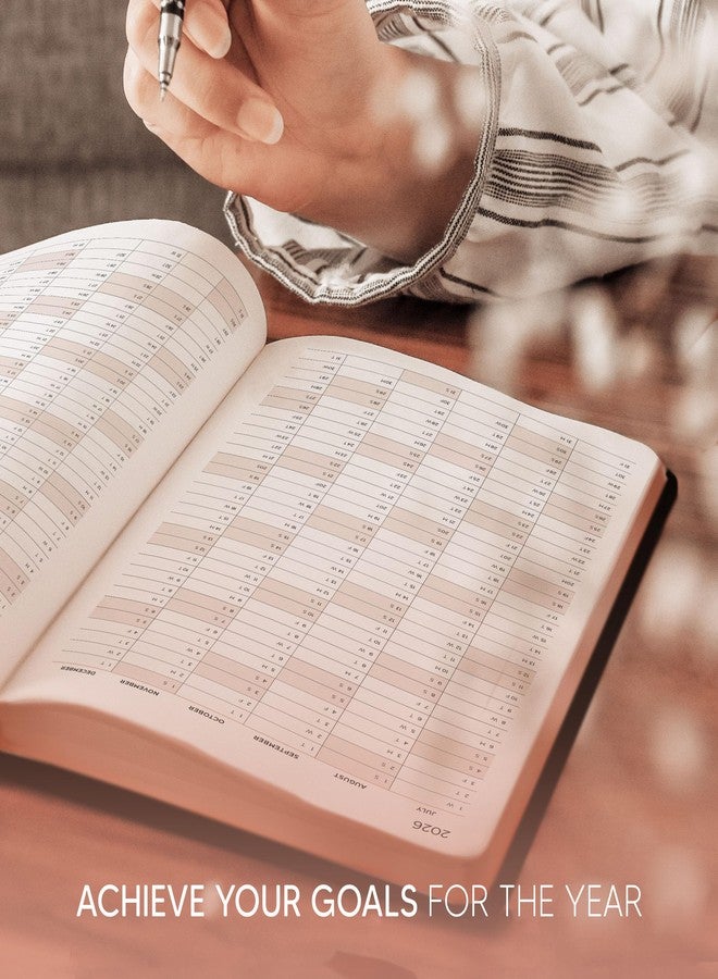Inamio Academic Planner 2026-2027 - Rose Gold Edition, Weekly Planner and Monthly Planner - Hourly Appointment Book - Softcover Calendar, Simple Design for Productivity, June 2026 - July 2027 - 8.5 x 11 - Image 5