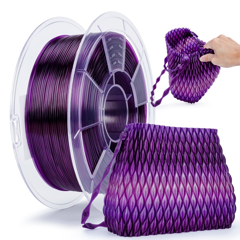 ZIRO Flex AMETHYST Shore 95A Hardness TPU Filament 1.75mm 800 g/1.77 lb Spool, - Image 1