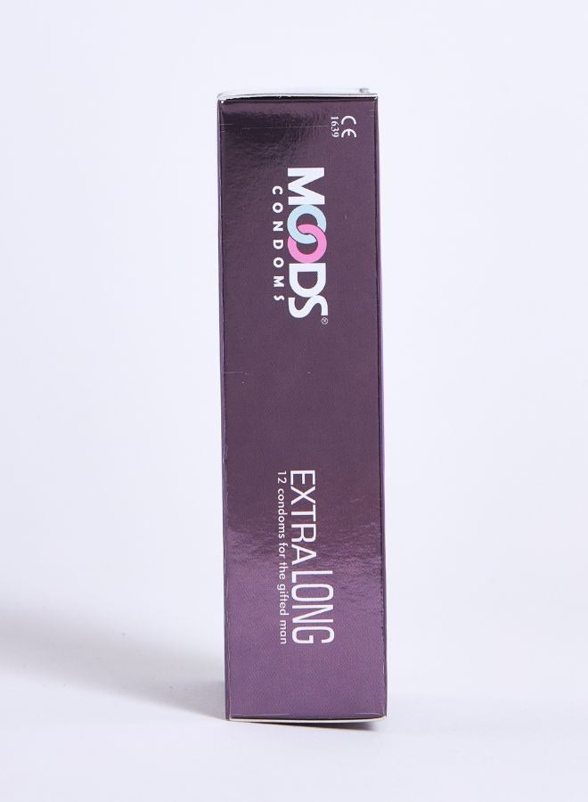 Moods واقيات ذكرية طويلة جدًا 12 قطعة - Image 3