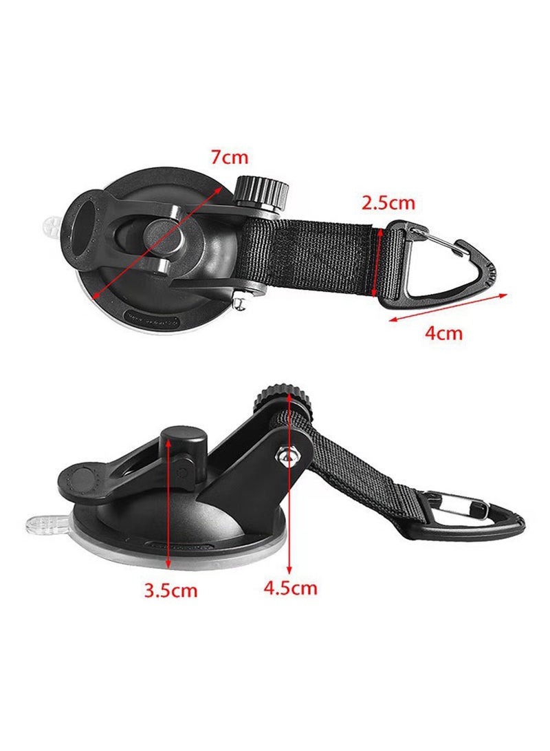 Generic 4 Pcs Heavy Duty Suction Cup Anchor with Single Head Securing Hook for Tarps, Car Cover,Camping Tarp Accessory  - Image 2