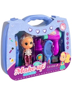 Rally Little Dresser Makeup Cosmetic Playset With Doll For Kids  - Image 1