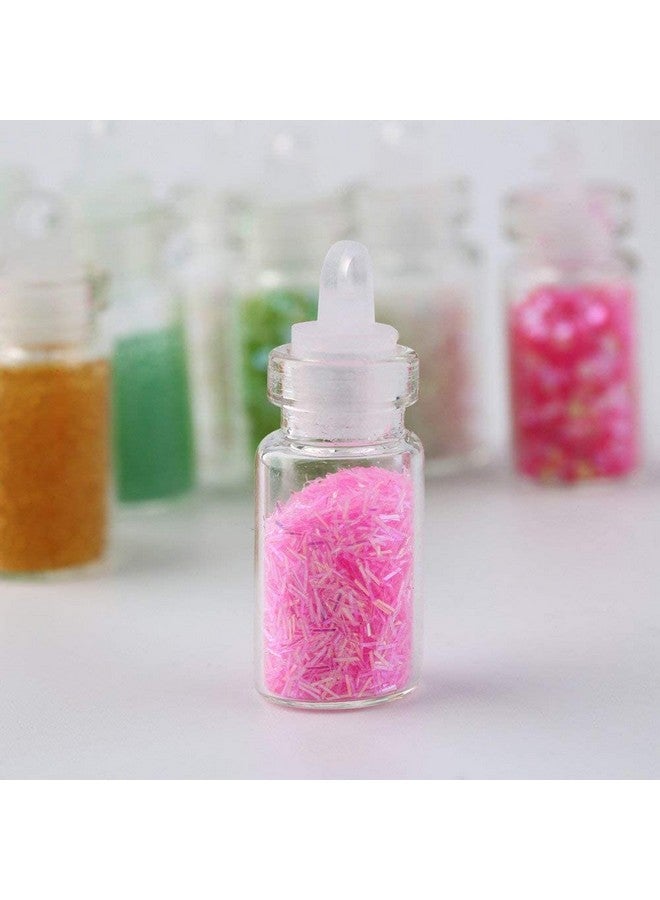 DMDENT Acrylic 3D Glitter Powder Manicure Set of Nail Stickers, Nail Art Tool for Nail Decoration (Multicolour) - Set of 48 Bottles (MULTICOLOUR) - Image 4