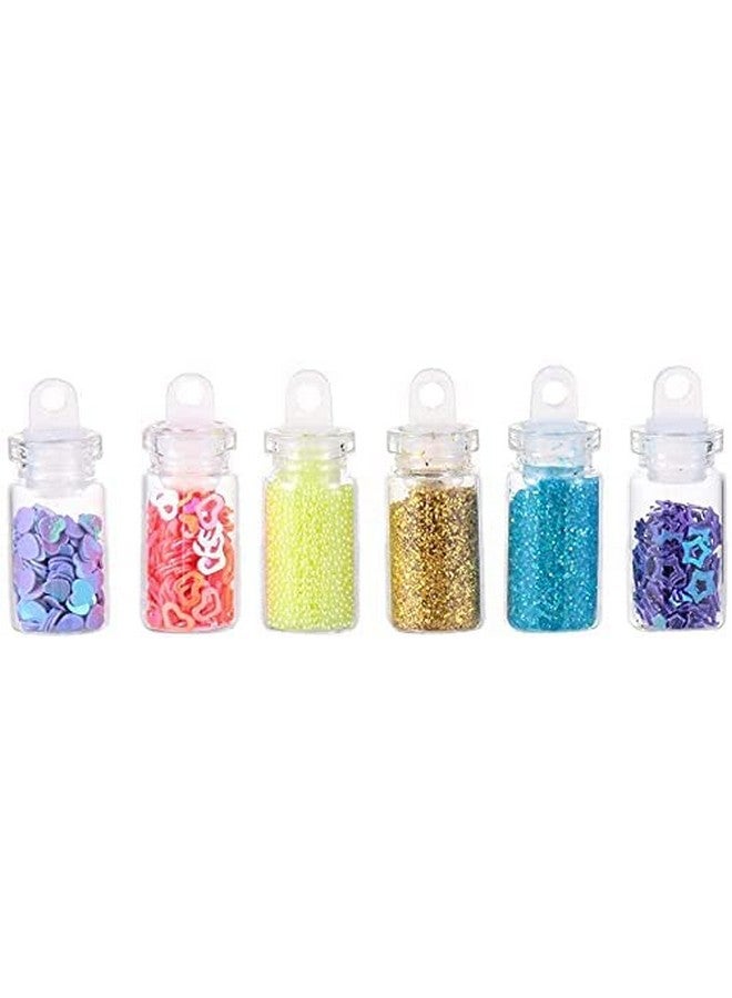 DMDENT Acrylic 3D Glitter Powder Manicure Set of Nail Stickers, Nail Art Tool for Nail Decoration (Multicolour) - Set of 48 Bottles (MULTICOLOUR) - Image 5