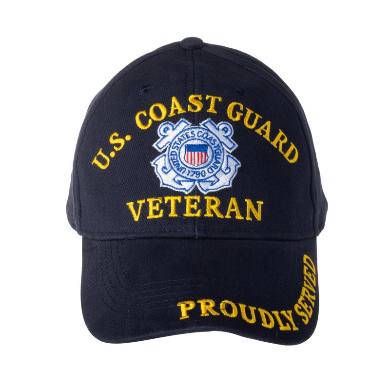 FindingKing U.S. Coast Guard Veteran Proudly Served Hat Cap Blue - Image 4