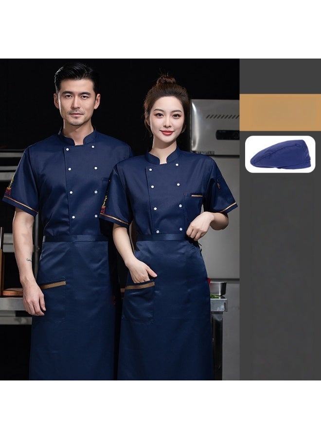 KUYING New Chef Workwear Top+Apron+Hat Set - Image 1