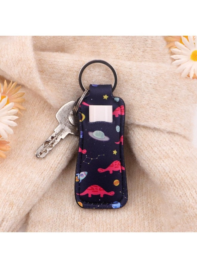 DMLSKY DMLSKY Lip Balm Holder Keychain Autism Awareness, Sleeve Pouch for Mini Lipstick, Cute Portable Key Chain Accessories for Lip Balm, Lip Gloss or Lipstick - Image 2