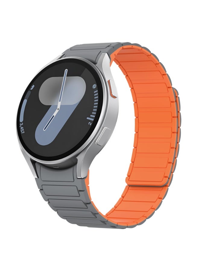 Advanced Silicone Band for Samsung Galaxy Watch 7/6/5/4 (40/44mm), Galaxy Watch FE Bands – 20mm Magnetic Replacement Strap for Men Women