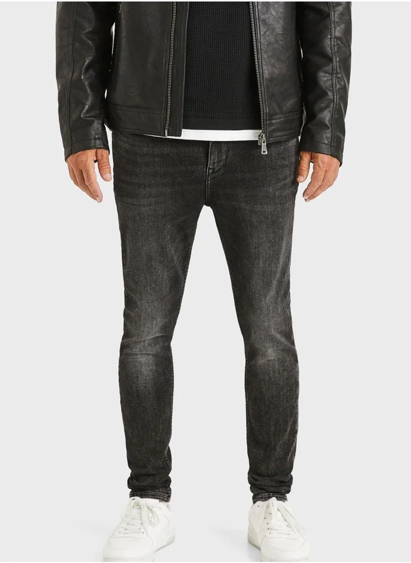 Celio Light Wash Skinny Fit Jeans