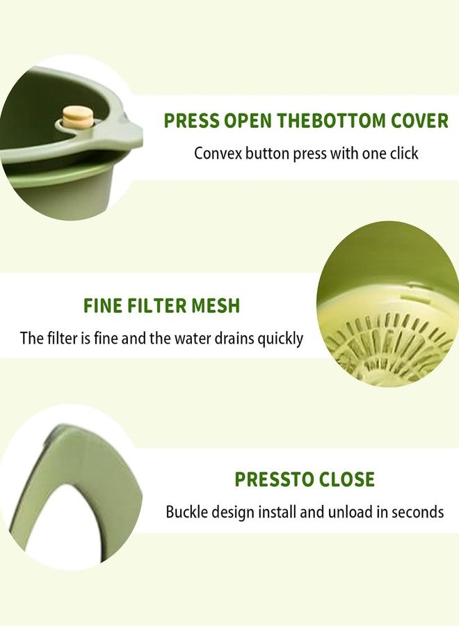 SonaBhu 2 Pcs Sink Basket,Sink Basket Strainer for Kitchen Sink,Kitchen Sink Waste Collector,Kitchen Strainer Drainer with Fine Mesh, Multi-Purpose Vegetable Washing Kitchen - Image 3