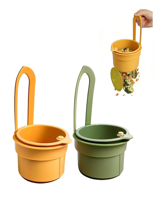 SonaBhu 2 Pcs Sink Basket,Sink Basket Strainer for Kitchen Sink,Kitchen Sink Waste Collector,Kitchen Strainer Drainer with Fine Mesh, Multi-Purpose Vegetable Washing Kitchen - Image 1